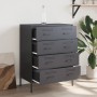 Credenza Antracite 68x39x89 cm in Acciaio