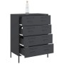 Credenza Antracite 68x39x89 cm in Acciaio