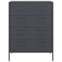 Credenza Antracite 68x39x89 cm in Acciaio