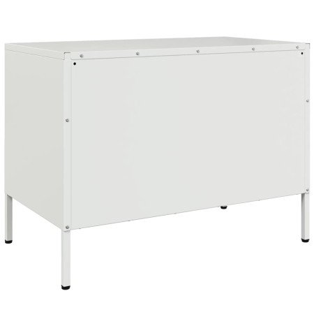 Mobile TV Bianco 68x39x50,5 cm in Acciaio