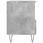 Comodini 2pz Grigio Cemento 40x35x50 cm in Legno Multistrato