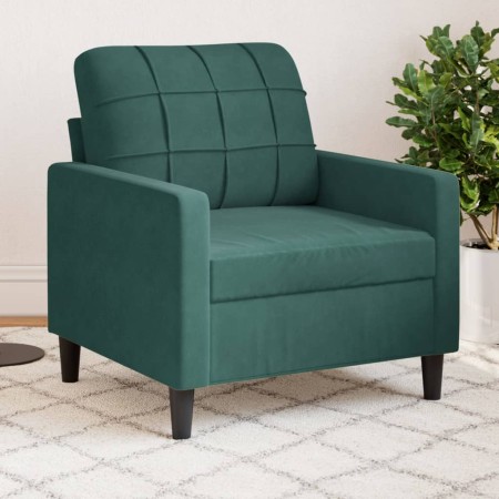 Poltrona Verde Scuro 60 cm Velluto