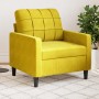 Poltrona Giallo 60 cm Velluto