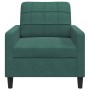 Poltrona Verde Scuro 60 cm Velluto