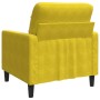 Poltrona Giallo 60 cm Velluto