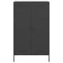 Credenza Nera 68x39x113 cm in Acciaio