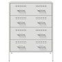 Credenza Bianca 68x39x89 cm in Acciaio