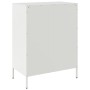 Credenza Bianca 68x39x89 cm in Acciaio