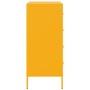 Credenza Giallo Senape 68x39x89 cm in Acciaio