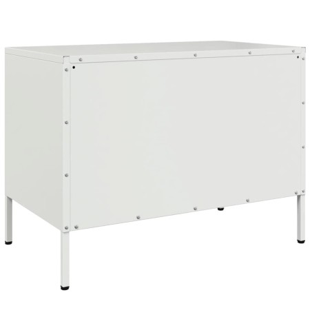 Mobile TV Bianco 68x39x50,5 cm in Acciaio