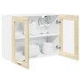 Mobile Pensile Vetro Rovere Sonoma 80x31x60cm Legno Multistrato