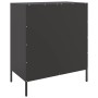 Credenza Nera 68x39x79 cm in Acciaio