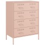 Credenza Rosa 68x39x89 cm in Acciaio