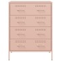 Credenza Rosa 68x39x89 cm in Acciaio