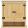 Mobile Bagno a Parete Corona 70x33x71,5cm Legno Massello Pino