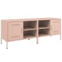 Mobili TV 2pz Rosa 68x39x50,5 cm in Acciaio