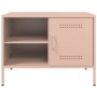 Mobili TV 2pz Rosa 68x39x50,5 cm in Acciaio