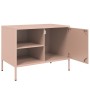 Mobili TV 2pz Rosa 68x39x50,5 cm in Acciaio