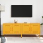 Mobili TV 2 pz Giallo Senape 68x39x50,5 cm in Acciaio