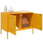 Mobili TV 2 pz Giallo Senape 68x39x50,5 cm in Acciaio