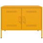 Mobili TV 2 pz Giallo Senape 68x39x50,5 cm in Acciaio