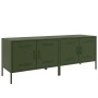 Mobili TV 2pz Verde Oliva 68x39x50,5 cm in Acciaio