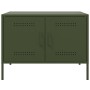 Mobili TV 2pz Verde Oliva 68x39x50,5 cm in Acciaio