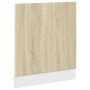 Pannello Lavastoviglie Rovere Sonoma 60x3x67 Legno Multistrato