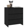 Credenza Nera 70x41x75 cm in Truciolato