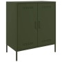 Credenza Verde Oliva 68x39x79 cm in Acciaio