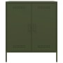 Credenza Verde Oliva 68x39x79 cm in Acciaio