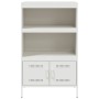 Credenza Bianca 68x39x113 cm in Acciaio