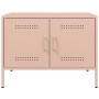 Mobili TV 2pz Rosa 68x39x50,5 cm in Acciaio