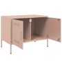 Mobili TV 2pz Rosa 68x39x50,5 cm in Acciaio