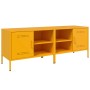 Mobili TV 2 pz Giallo Senape 68x39x50,5 cm in Acciaio