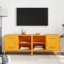 Mobili TV 2 pz Giallo Senape 68x39x50,5 cm in Acciaio