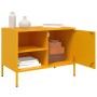 Mobili TV 2 pz Giallo Senape 68x39x50,5 cm in Acciaio