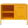 Mobili TV 2 pz Giallo Senape 68x39x50,5 cm in Acciaio