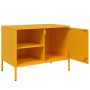 Mobili TV 2 pz Giallo Senape 68x39x50,5 cm in Acciaio