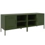 Mobili TV 2pz Verde Oliva 68x39x50,5 cm in Acciaio