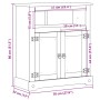 Mobile da Bagno Corona 70x33x80 cm in Legno Massello di Pino