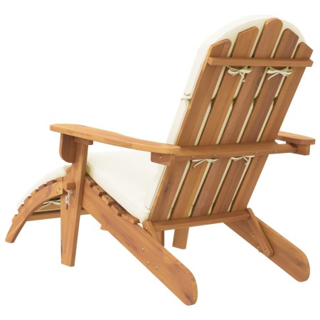 Sedia Adirondack Giardino con Poggiapiedi Legno Massello Acacia