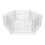 Gabbione Letto Rialzato da Giardino Esagonale 160x140x50 cm