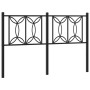 Testiera in Metallo Nero 135 cm