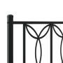 Testiera in Metallo Nero 135 cm