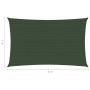 Vela Parasole 160 g/m² Verde Scuro 3x6 m in HDPE