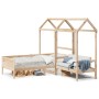 Set Dormeuse e Panca con Tetto 90x190cm Legno Massello di Pino