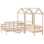 Set Dormeuse e Panca con Tetto 90x200cm Legno Massello di Pino