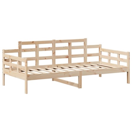 Set Dormeuse e Panca con Tetto 90x190cm Legno Massello di Pino