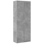 Credenza Grigio Cemento 70x35x180 cm in Legno Multistrato